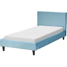 Beliani Fitou 90 x 200 cm Hellblau