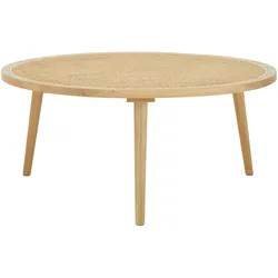 Couchtisch Douna Naturfarben Eiche Rund