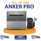 Anker SOLIX Solarbank 2 E1600 PRO 1,6 kWh mit integriertem Wechselrichter PV Solarspeicher für Balkonkraftwerk inkl. Smart Meter & Erweiterungsbat...