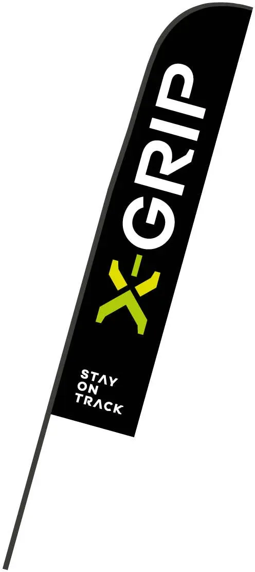 X-GRIP Beachflag groß - 410 x 80 cm