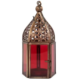 Marrakesch Orient & Mediterran Interior Orientalische Laterne Meena - Rot