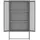 [en.casa] Aktenschrank Sulkava 150 x 80 x 40 cm Grau