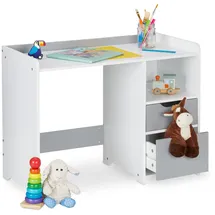 Relaxdays Schreibtisch Kinder, 80 x 60 cm,