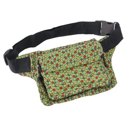 Guru-Shop Gürteltasche Bedruckte Stoff Sidebag & Gürteltasche,.. grün 20 cm x 15 cm x 5 cm