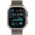 Apple Watch Ultra Milanaise Armband 49 mm Titan Natur L