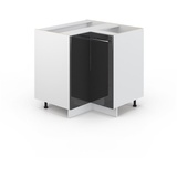 Vicco Eckunterschrank 87 cm Anthrazit Küchenzeile Unterschrank Fame