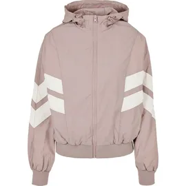 URBAN CLASSICS Ladies Crinkle Batwing Jacket - Rosa