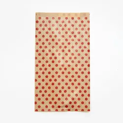 Clairefontaine Packung mit 50 Geschenktüten Kraft, 21x37+7cm, Punkte - Kartonbraun 394108C