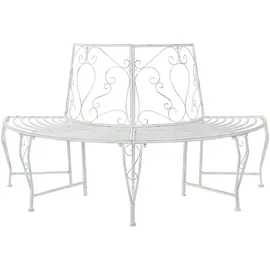 vidaXL Baumbank 160 x 80 x 89 cm Antik Weiß