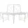 vidaXL Baumbank 160 x 80 x 89 cm Antik Weiß