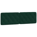 vidaXL Kopfteil-Kissen Dunkelgrün 160 cm Samt
