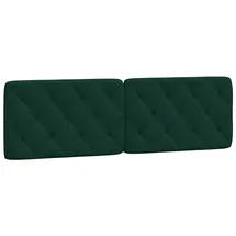 vidaXL Kopfteil-Kissen Dunkelgrün 160 cm Samt
