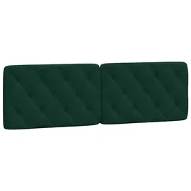 vidaXL Kopfteil-Kissen Dunkelgrün 160 cm Samt