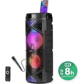 Mediatech Media-Tech tragbarer Lautsprecher, Karaoke, Bluetooth 5.0, 1400W, Mt3182
