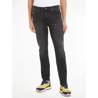 Tommy Jeans Slim fit Jeans mit Label-Stitching Modell 'AUSTIN', Black, 32/32