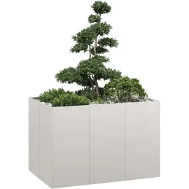 vidaXL Pflanzkübel 200 x 40 x 80 cm Edelstahl