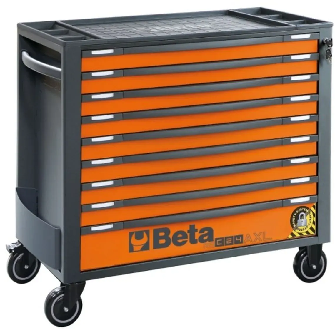 Beta Werkzeugwagen 9 Schubladen, RSC24AXL/9, orange