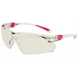 Univet Schutzbrille 506 UP EN 166,EN 170 Bügel weiß rosa,Scheibe klar PC
