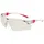Univet Schutzbrille 506 UP EN 166,EN 170 Bügel weiß rosa,Scheibe klar PC