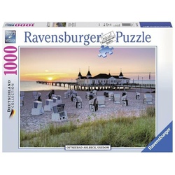 Ravensburger Puzzle Ostseebad Ahlbeck, Usedom. Puzzle 1000 Teile, Puzzleteile