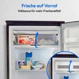 Medion LIFE MD 37690 Kühlschrank (90 l, 850 mm hoch, Grau)