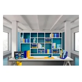 Exacompta 6x Stehsammler MAG-CUBE, Bee Blue - Türkis