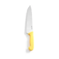 HENDI Profi Küchenmesser Kochmesser, PP Griff gelb 842737 , 1 Messer, Klingenlänge: 24 cm