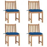 vidaXL Gartenstuhl 25 x 48 x 90 cm braun 4 St.