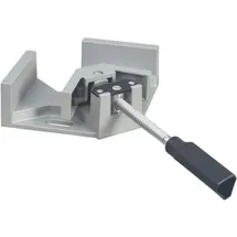 vidaXL Schraubstock Aluminium 95 mm grau