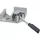 vidaXL Schraubstock Aluminium 95 mm grau