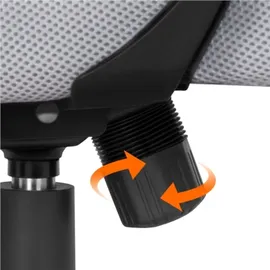 Yaheetech Bürostuhl Schreibtischstuhl Drehstuhl Chefsessel höhenverstellbar Ergonomisches Design Grau