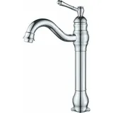 Tigrezy - Hoher Waschtisch-Wasserhahn, 360° drehbarer Waschtischmischer für Badezimmer und Waschbecken, Badezimmer-Wasserhahn,