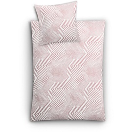 Kleine Wolke Bettwäsche »Macra«, (2 tlg.), mit grafischem Print, rosa