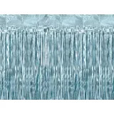 partydeco Dekorationsfolie, Lametta Vorhang 100x200cm Blau blau