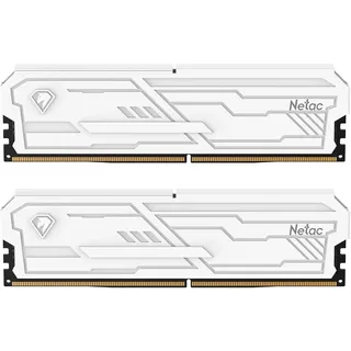 Netac DDR4 RAM 32GB (2x16GB) 3200MHz Kit CL16-20-20-40 1.35V, 288-Pin UDIMM Desktop-Speicher, XMP 2.0 High Performance Computer-Speicher-Weiß