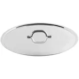 Agnelli Pentole Agnelli FAMA2918 Flacher Deckel mit Griff, Rand und Brücke, schwere A...