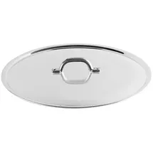 Agnelli Pentole Agnelli FAMA2918 Flacher Deckel mit Griff, Rand und Brücke, schwere A...