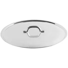 Agnelli Pentole Agnelli FAMA2918 Flacher Deckel mit Griff, Rand und Brücke, schwere A...