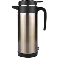 Elektrische Wasserkocher Qiilu Wasserkocher 12V für LKW, 1000 ML Auto Reise Wasserkocher Edelstahl Tasse Schnell Kochen für Tee Kaffee