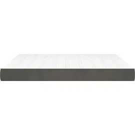 vidaXL Taschenfederkernmatratze Dunkelgrau 160 x 220 cm mittelhart