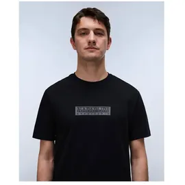 Napapijri Box Logo Kurzarm-t-shirt - Black Beauty - S