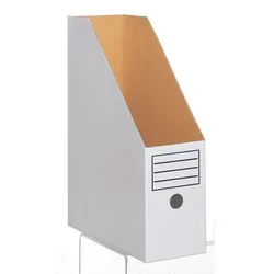 Top-Print Archiv-Stehsammler Wellpappe weiß , DIN A4
