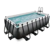 EXIT TOYS Black Leather Pool 400 x 200 x 122 cm inkl. Filterpumpe