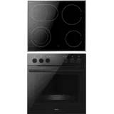 Amica EHCX 933 000 S Einbauherd-Set mit Glaskeramik-Kochfeld