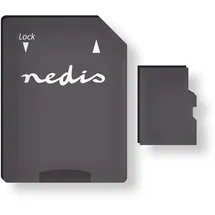 Nedis Speicherkarte - microSDXC - 128 GB - Schreibegeschwindigkeit: 90 MB/s - Lesegeschwindigkeit: 45 MB/s - UHS-I - SD Adapter enthalten
