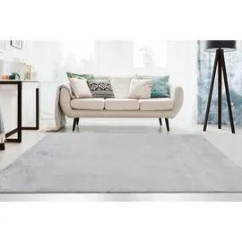 Kayoom Emotion 525 Hochflorteppich 80 x 150 cm Silber