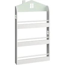 [en.casa] Kinderregal Vipsali 106 x 60 x 12 cm MDF mintgrün/weiß