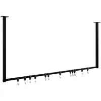 CLP Kleiderstange Fenton mit 12 Kleiderhaken 120x60 cm,