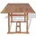 vidaXL Teak Gartentish 180 x 90 x 75 cm natur
