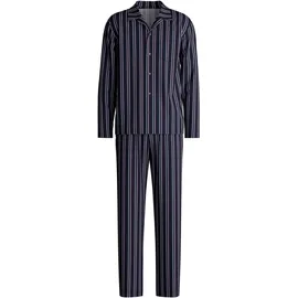 CALIDA Schlafanzug »Relax Streamline 4« 2 tlg. in Interlock-Qualität, weich, Cotton, lange Ärmel Gr. M (50), dark sapphire, , 36570102-M